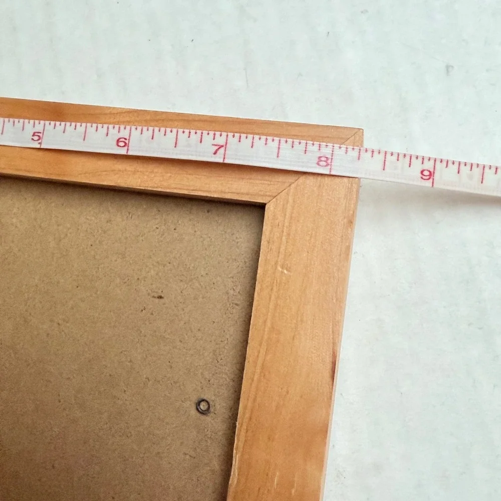 Natural Wood 5x7 Picture Frame Light Tan Minimalist Tabletop Wall Decor Cotage